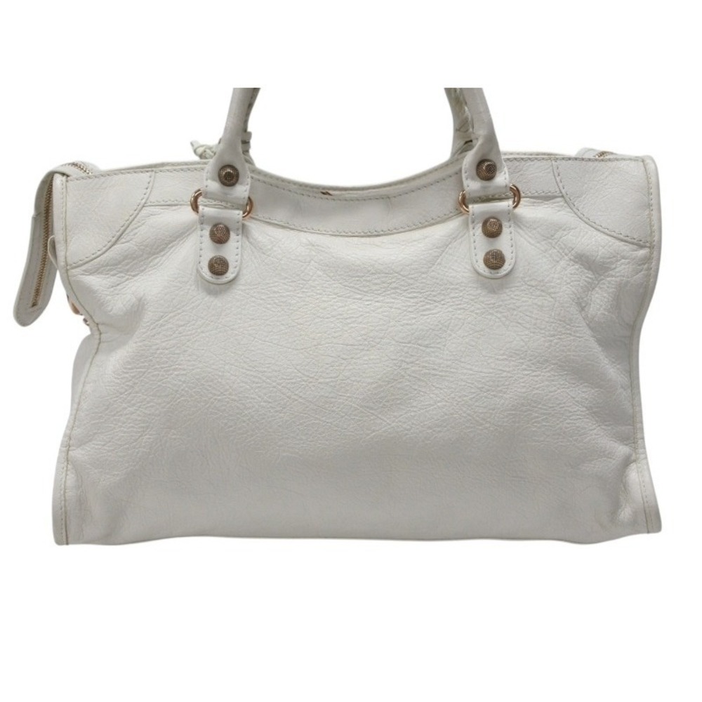 Balenciaga Leather Giant City Bag Pink White - Picture 3 of 10